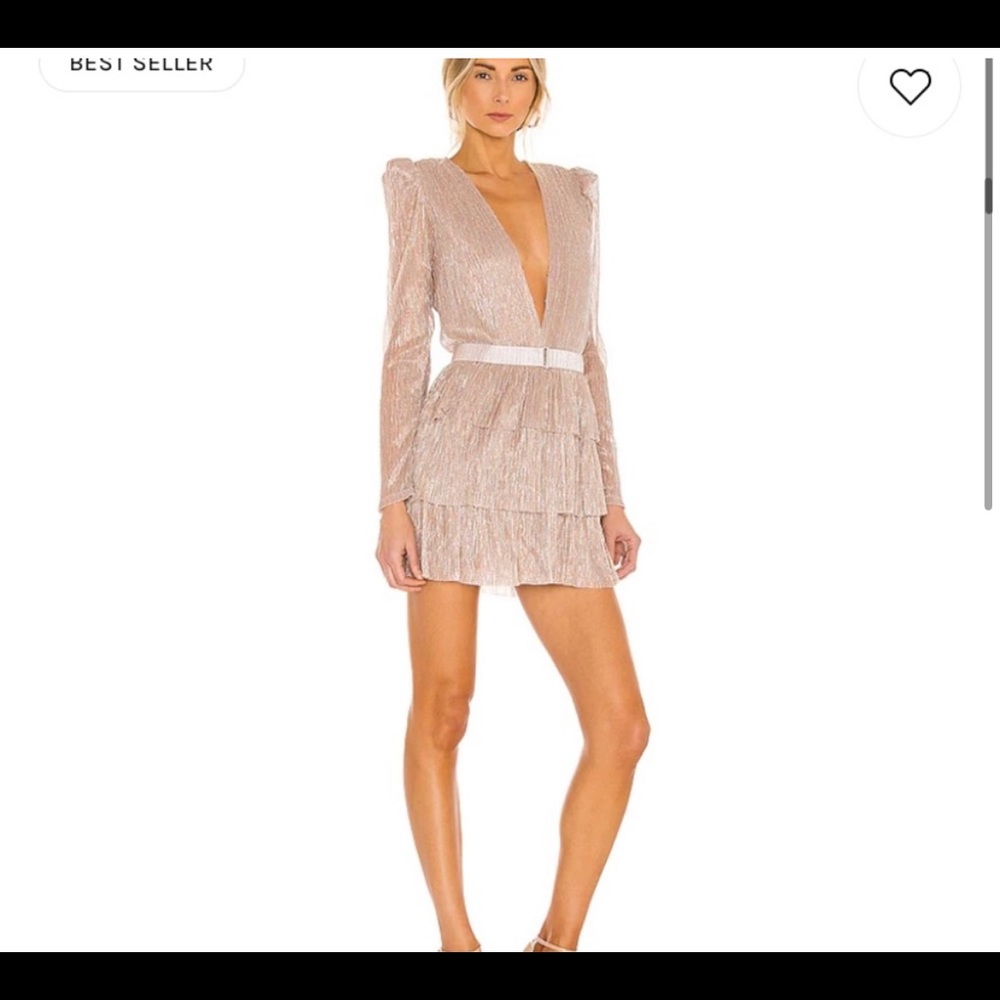 Sabina Musayev Carry Mini Dress in Blush size XS